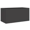Jardinière noir 62x30x29 cm acier Voir les images du produit 1