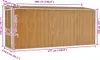 Abri adossé Brun 118x382x178 cm Acier galvanisé Voir les images du produit 9