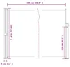vidaXL Výsuvná bočná markíza antracit 180x500 cm Náhľad obrázku produktu 8