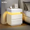 WOLTU Nachttisch mit Ladefunktion und LED-Beleuchtung, Produktbild-Vorschau 2