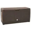 Zahradní úložný box hnědý 119 x 48 x 60 cm polypropylen Náhled obrázku produktu 1