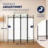 CASARIA® Paravent 4-teilig 180x163cm Weiß Produktbild-Vorschau 2