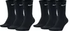 Nike Damen Value Baumwolle Uni Crew-trainingssocken (3 Produktbild-Vorschau 5