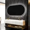 Badspiegel mit Beleuchtung 140 x 80 cm   - LED Farbe Produktbild-Vorschau 1