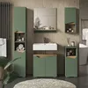 Badmöbel-Set Vicco Marelle Grün/Artisan 5 Teile, Model Produktbild-Vorschau 3