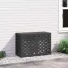vidaXL Osłona klimatyzacji czarna 90 x 40 x 60 cm stalowa Podgląd zdjęcia produktu 2