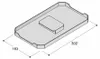 Vauth-Sagel ENVI Free coperchio 302 x 183 mm Grau Anteprima dell’immagine prodotto 3