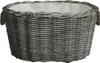 vidaXL Holzkorb mit Tragegriffen 59x42x28 cm Grau Weide Produktbild-Vorschau 1