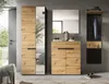 Garderobe Set 4-teilig "Cooper" in Artisan Eiche und grau Produktbild-Vorschau 6