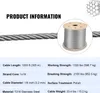 SucceBuy Cavo a fune in acciaio inox T316, diametro esterno Anteprima dell’immagine prodotto 7
