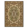 A top-down view of a rectangular rug with a traditional ornamental pattern. Voir les images du produit