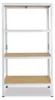 shelfplaza HOME 200x75x40 cm scaffale pesante in bianco con Anteprima dell’immagine prodotto 5