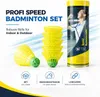 5x Speedbadminton Federbälle gelb - Badmintonbälle, extra Produktbild-Vorschau 3