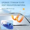 Sonnenschutz Auto Frontscheibe, Faltbar Sonnenschirm Auto Produktbild-Vorschau 2
