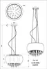 Globo Lighting|Lampada a sospensione in metallo cromato, 5x Anteprima dell’immagine prodotto 6