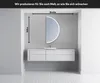 Unregelmäßiger asymmetrischer angeschnitten Spiegel mit LED Produktbild-Vorschau 2