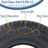 24x13.00-12 opona do kosiarki, 6-warstwowa Multi turf, Podgląd zdjęcia produktu 5