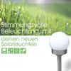 Solarleuchte Garten Solarlampe Kugel 2 x 3er Set  Garten Produktbild-Vorschau 2