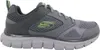 A side view of a gray Skechers athletic shoe with lime green accents. Anteprima dell’immagine prodotto