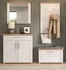 Garderobe Set 4-teilig "Mirano" weiß Lärche und Eiche Produktbild-Vorschau 4