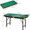 SPORTNOW Billardtisch 4,6ft klappbar 140 x 63 x 55-75cm Produktbild-Vorschau 3
