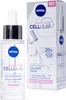 A product shot of NIVEA Cellular Expert Filler Hyaluron-Serum and its packaging. Produktbild-Vorschau