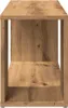 A close-up, front-facing view of a wooden shelf unit. Anteprima dell’immagine prodotto