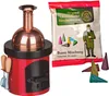 Crottendorfer Räucherofen - Braukessel 13cm in rot, inkl. 5 Produktbild-Vorschau 1