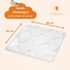 Baby-dekbed 80 x 80 cm, dekbed voor alle seizoenen, 100% Productafbeelding-voorbeeld 2