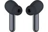 A pair of black wireless earbuds with stems, shown against a white background. Produktbild-Vorschau