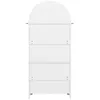A rear view of a white arched shelf unit. Náhľad obrázku produktu