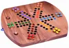 Ludo – Würfelspiel aus Holz für 2–6 Spieler mit Klappbrett Produktbild-Vorschau 1