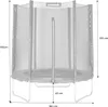 sweeek - Trampolin Ø180cm mit Sicherheitsnetz - Grau Produktbild-Vorschau 7