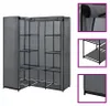 vidaXL Eckkleiderschrank Grau 130 x 87 x 169 cm Náhled obrázku produktu 6