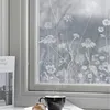 Folie Fensterfolie Milch Transparent Dekorative Blumen Weiß Produktbild-Vorschau 1