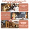 Doppelbett 180x200 Holzbett mit klappbarem Stauraum Produktbild-Vorschau 2