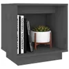 vidaXL Nachttische 2 Stk. Grau 40x30x40 cm Massivholz Produktbild-Vorschau 5