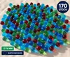 170 Stück Murmeln 16 mm Glasmurmeln bunt Spielzeug Deko Produktbild-Vorschau 1