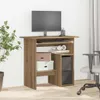 A computer desk with a monitor, keyboard, computer tower, and storage boxes. Náhled obrázku produktu