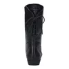 A black boot shown from the back. Produktbild-Vorschau