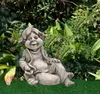 Dekofigur Wichtel lustige Gartendeko Gnom Gartenfigur Troll Produktbild-Vorschau 6