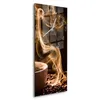 DEQORI Glasuhr 30x60 cm Zahlen 'Rauchige Kaffeeaura' Produktbild-Vorschau 2