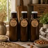 Milchflasche 1 Liter Glasflasche braun mit 9 Flaschen & 18 Produktbild-Vorschau 3
