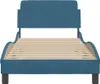 vidaXL Struttura letto con testiera "Dover" blu 90x200 cm Anteprima dell’immagine prodotto 4