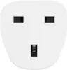 A white 3-pin electrical plug adapter. Anteprima dell’immagine prodotto