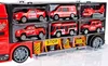 Malplay vigili del fuoco giocattolo trasporto camion auto Anteprima dell’immagine prodotto 7