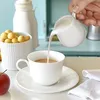 6x Elegantes Keramik-Milchschaumkännchen mit Griff - 130ml Produktbild-Vorschau 6