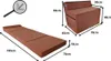 Poltrona materasso pieghevole con poggiatesta 195x70x10 cm Anteprima dell’immagine prodotto 4