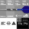 Target Darts 975 Ultra Marine Steeldarts 24G Barrel 03 Produktbild-Vorschau 2