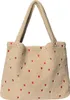 Studio Noos Tasche TEDDY HEARTS MOM-BAG ecru rot | 58x42cm Produktbild-Vorschau 1